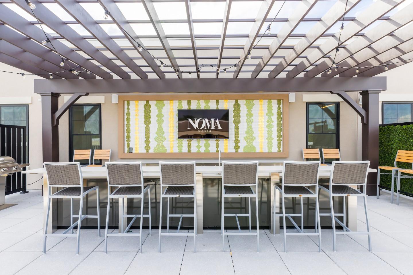 NoMa rooftop bar area - Ridgewood, NJ